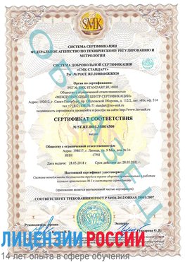 Образец сертификата соответствия Карабаш Сертификат OHSAS 18001